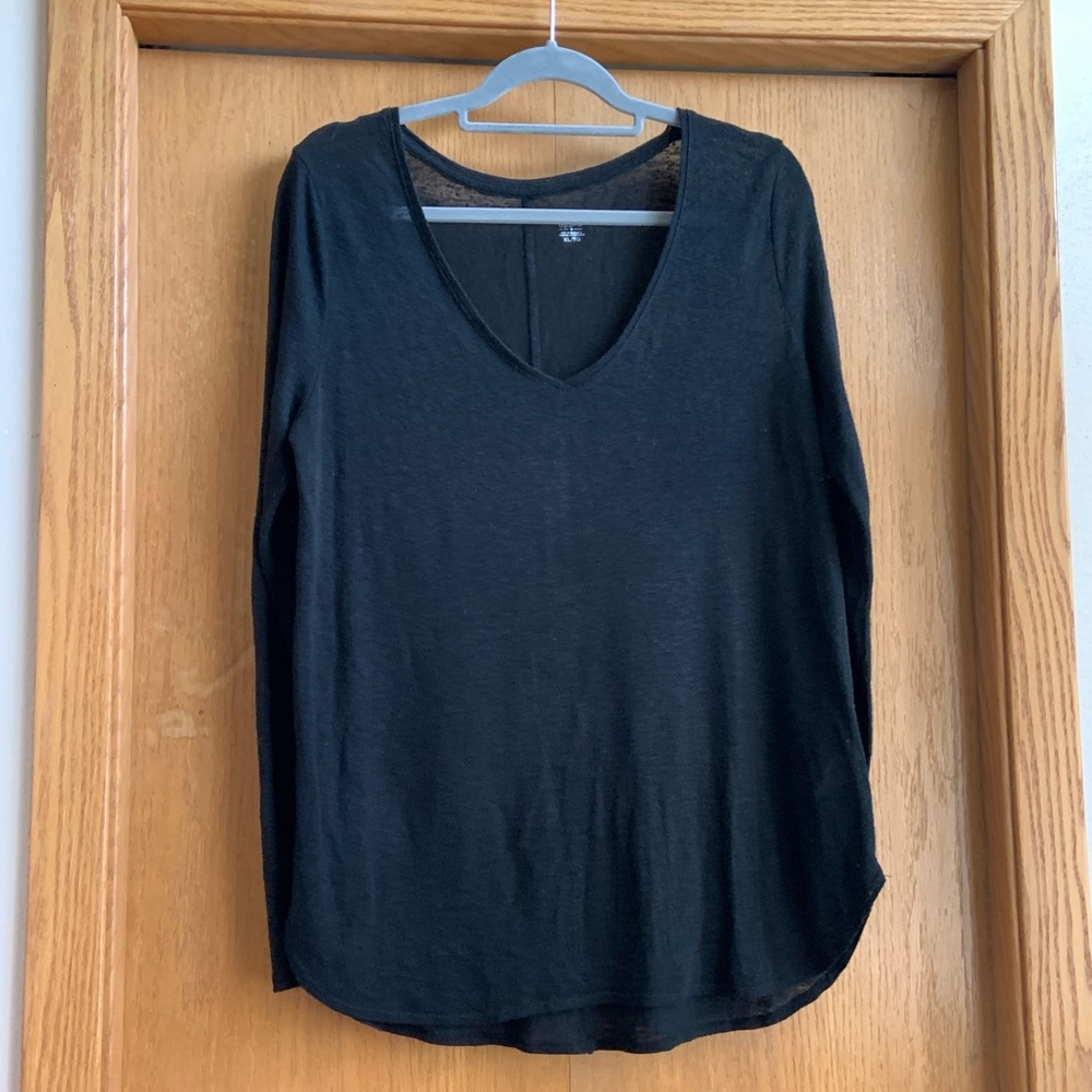 Mossimo Linen Blend Long-Sleeved Shirt